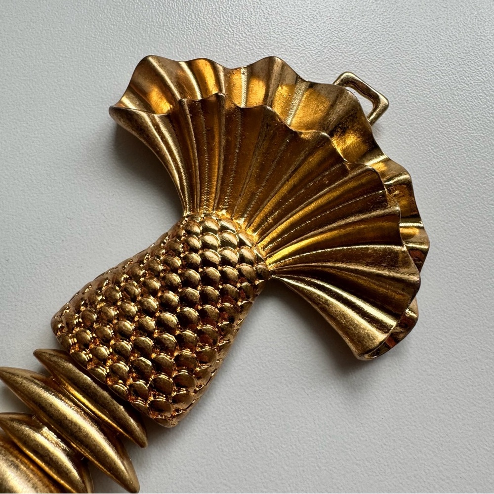 Zara Gold-Tone Fish Motif Stretchy Belt - Picture 11 of 12